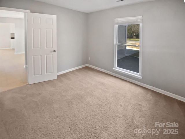 spare room featuring carpet floors