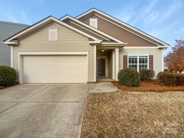 view of front of home featuring a garage