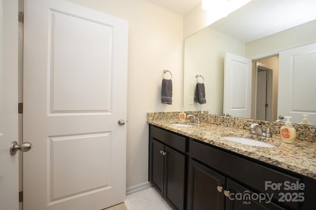 bathroom featuring vanity