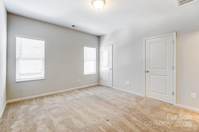 view of carpeted empty room