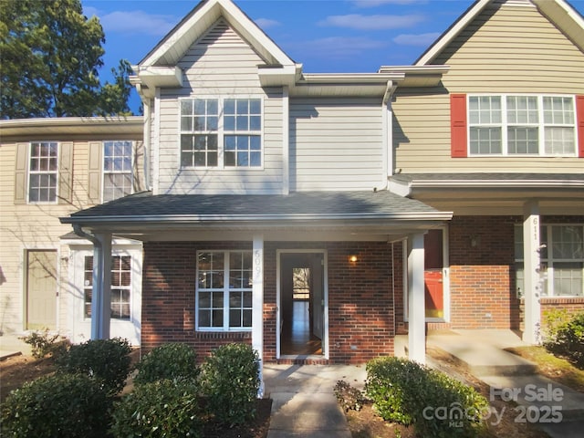 multi unit property with covered porch