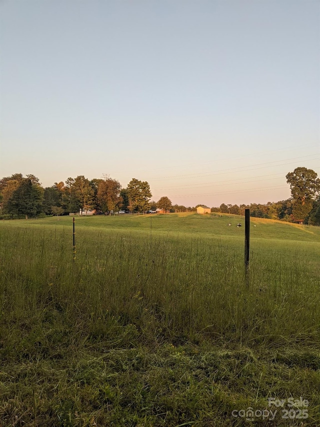 nature at dusk with a rural view