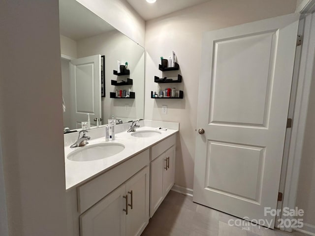 bathroom featuring vanity