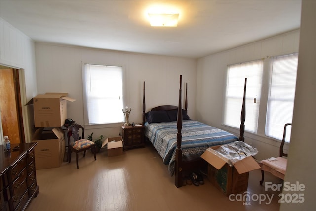 bedroom featuring hardwood / wood-style floors