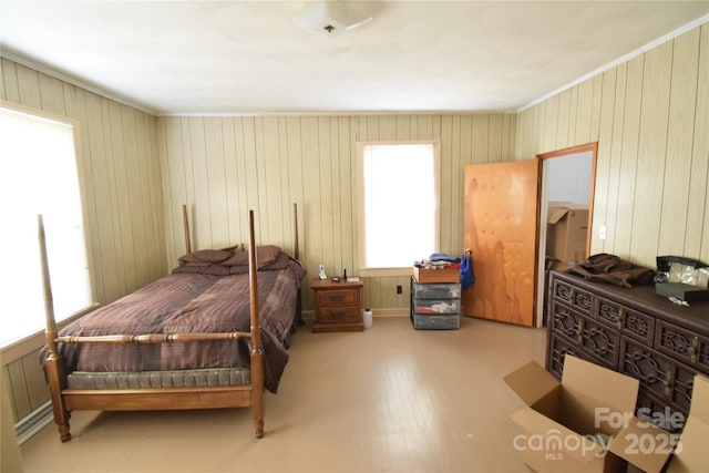 bedroom featuring hardwood / wood-style flooring