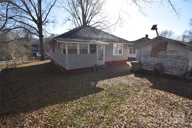 view of rear view of property