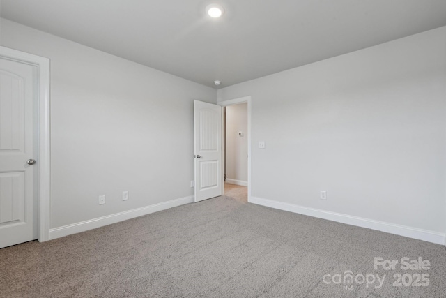 view of carpeted empty room