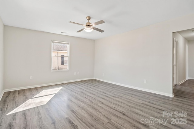 505 Kings Mountain St, Clover, SC 29710 - unfurnished room with wood-type flooring and ceiling fan