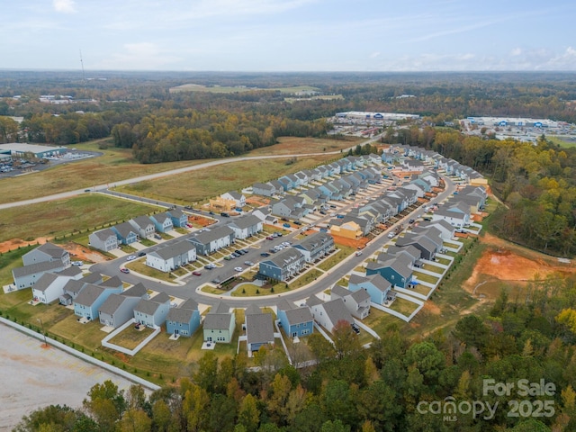 birds eye view of property