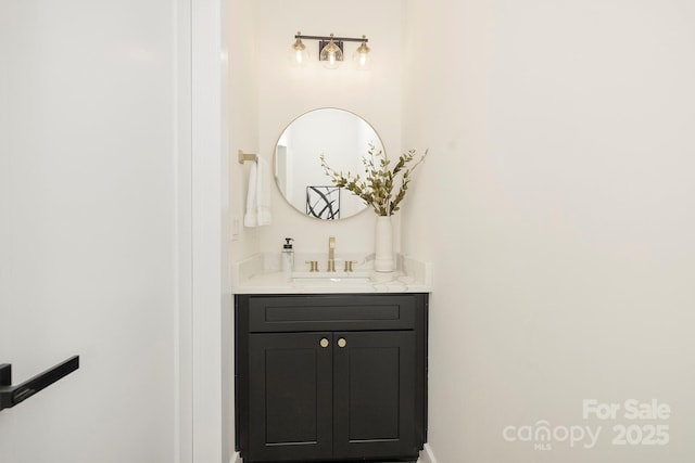 bathroom featuring vanity