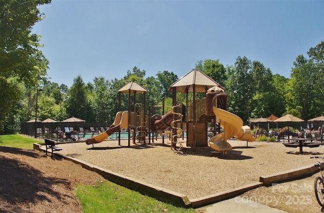 view of play area