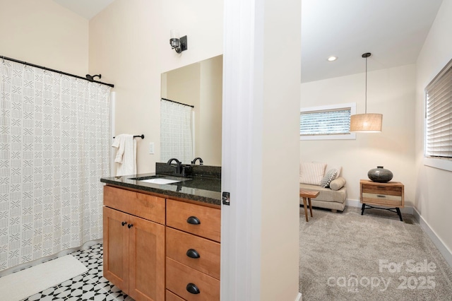 bathroom with vanity