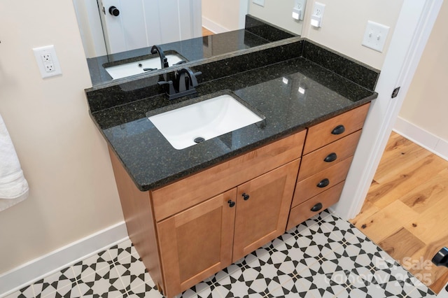 bathroom with vanity