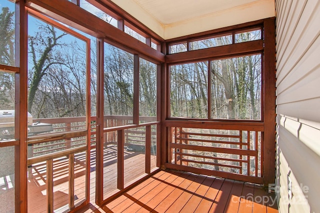 view of sunroom / solarium