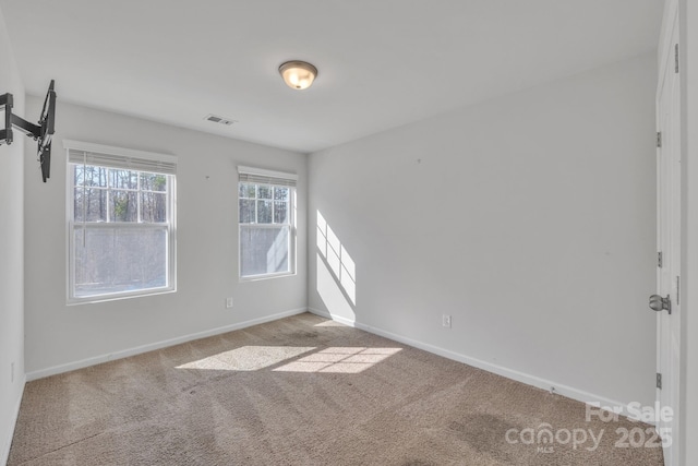 view of carpeted empty room