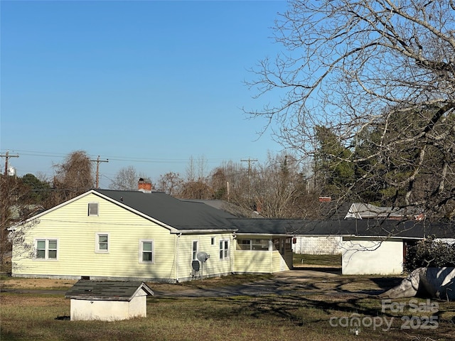 view of back of property