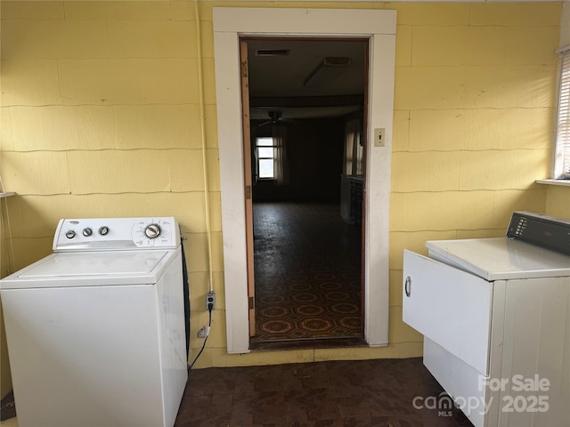 laundry area with washer / dryer