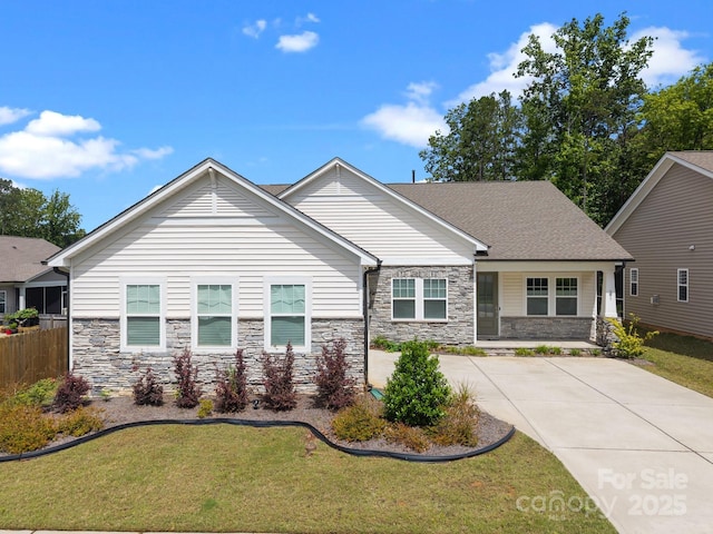 315 Skyebrook Ln, Rock Hill, SC 29730 - craftsman house with stone siding and concrete driveway