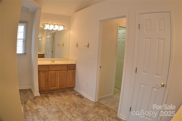 bathroom with vanity