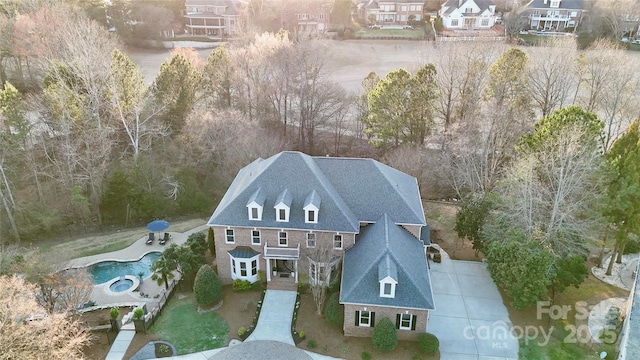 birds eye view of property