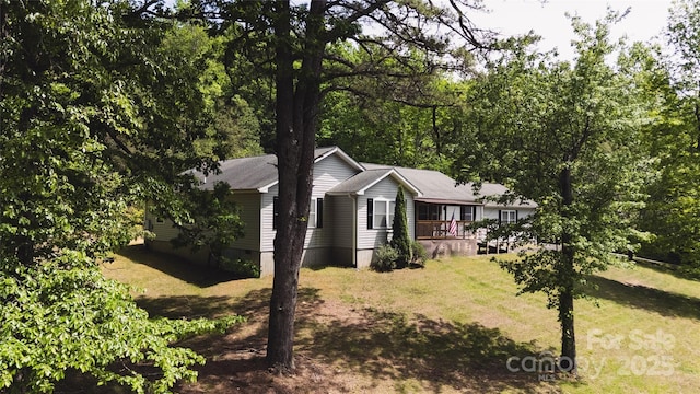 25 Upland Rd, Brevard, NC 28712 - view of front of property with a front lawn and crawl space