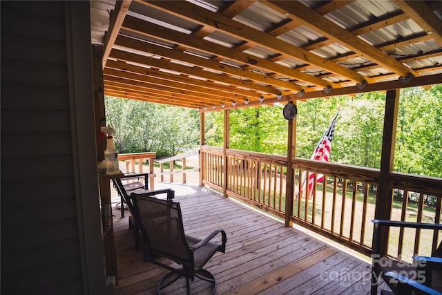 25 Upland Rd, Brevard, NC 28712 - view of wooden deck