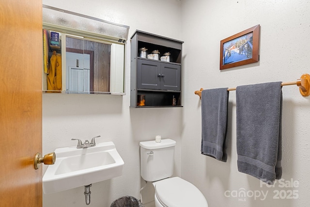 bathroom with toilet and sink