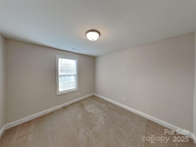 view of carpeted empty room