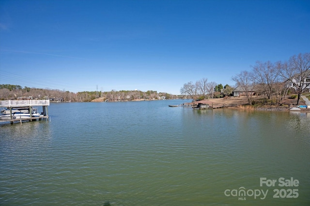 exterior space with a boat dock