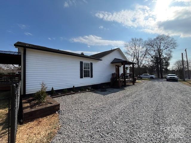 view of home's exterior