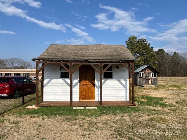 view of horse barn