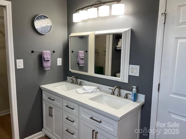 bathroom featuring vanity