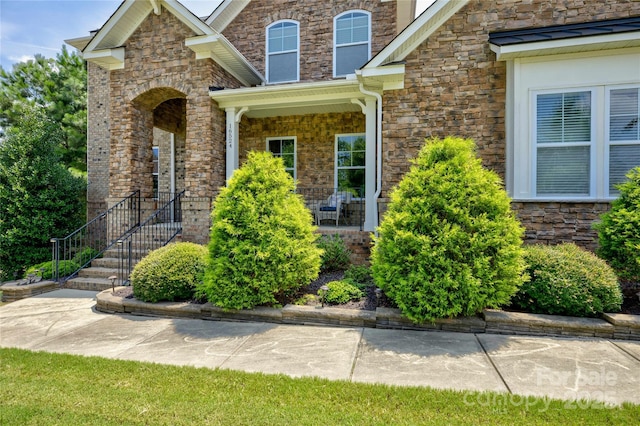 view of exterior entry