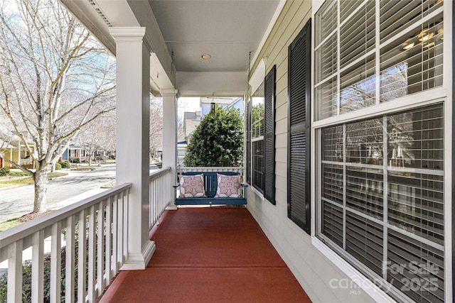 balcony with a porch