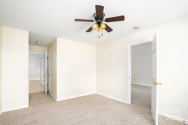 1748 Pergola Pl, Charlotte, NC 28213 - unfurnished room with a ceiling fan, baseboards, and light colored carpet