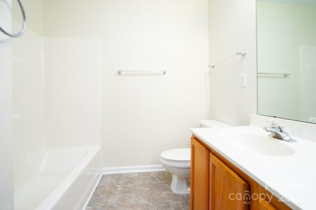 1748 Pergola Pl, Charlotte, NC 28213 - bathroom featuring toilet, baseboards, and vanity