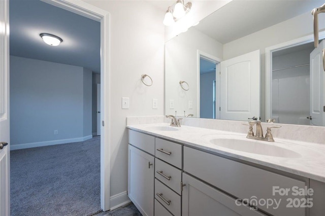 bathroom featuring vanity