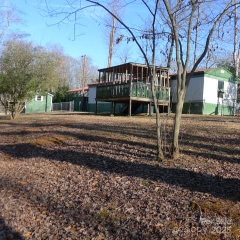 view of rear view of property