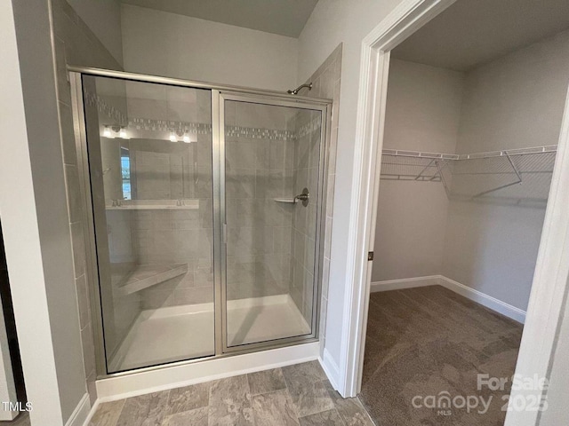 bathroom with walk in shower