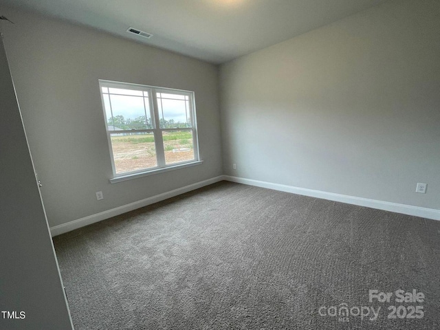 unfurnished room with carpet flooring