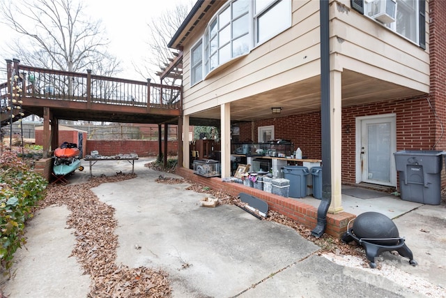 view of patio / terrace with fence