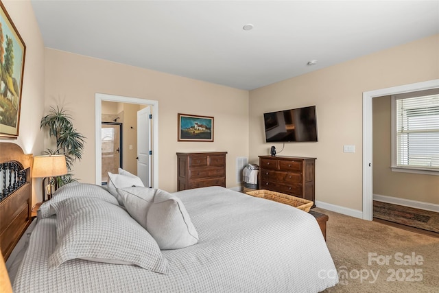 bedroom featuring carpet flooring