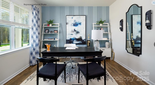 dining room featuring hardwood / wood-style floors