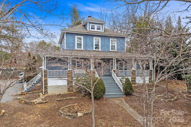 view of front of house featuring a porch