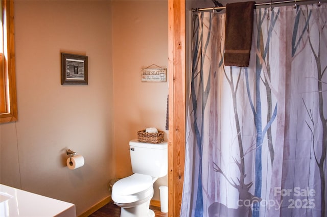 77 Nash Trl, Bryson City, NC 28713 - bathroom featuring vanity, a shower with shower curtain, and toilet