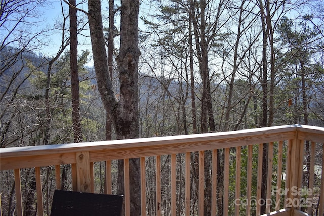 77 Nash Trl, Bryson City, NC 28713 - view of wooden terrace
