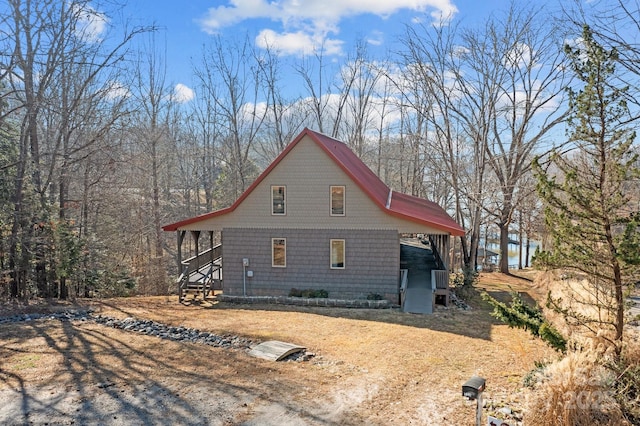 view of property exterior