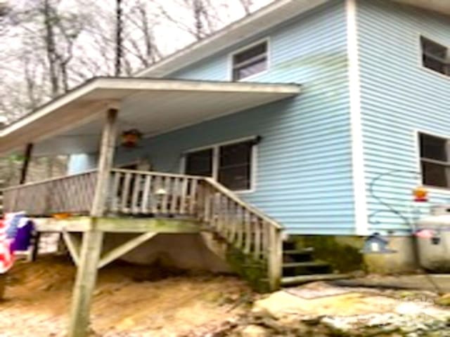 exterior space with a porch