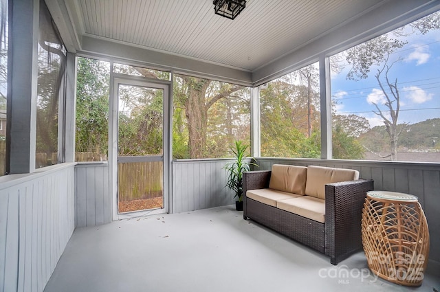 view of sunroom / solarium