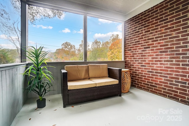 view of sunroom / solarium